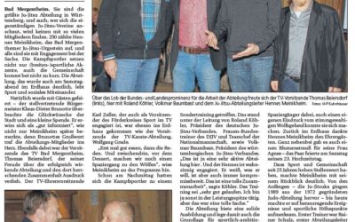 25 Jahre Ju Jitsu – Grandiose Abendveranstaltung im Erdhaus