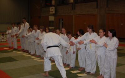 Mit Zwischenprüfungen zum Gelbgurt vorweihnachtliches Geschenk gemacht