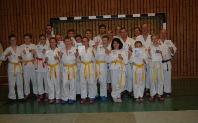 Kinder, Jugendliche und Erwachsene meistern Ju Jutsu-Sportabzeichen