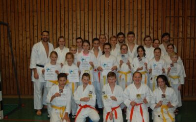 Kinder, Jugendliche und Erwachsene meistern Ju Jutsu-Sportabzeichen