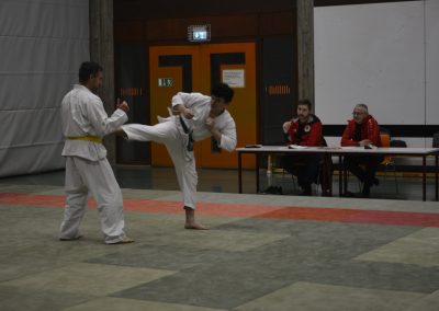 Steven mit Fussstoss seitwaerts