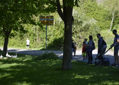 erste Rast bei den Gaensen