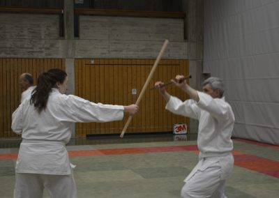 Block mit dem Stock